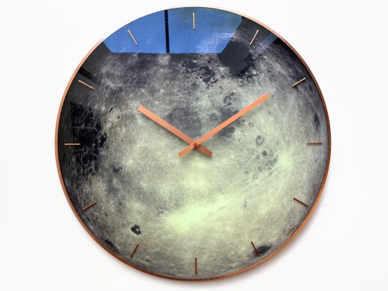 Large Moon Wall Clock with Glow in the Dark Planetary Decor, Cancer Zodiac Sign, Oversized Lunar Clock - Etsy Seller