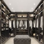 Mastering Pinteresty Wardrobes and Closets 74 Stylish wardrobe with open doors and accessories, organized closet with hanging clothes and shelves, interior of a walk-in closet.