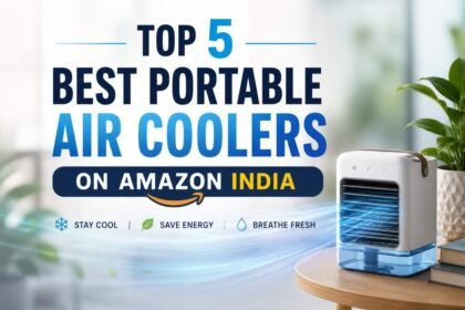 Top 5 best portable air coolers on Amazon India including mini USB coolers, mist fans, and desk cooling devices for summer