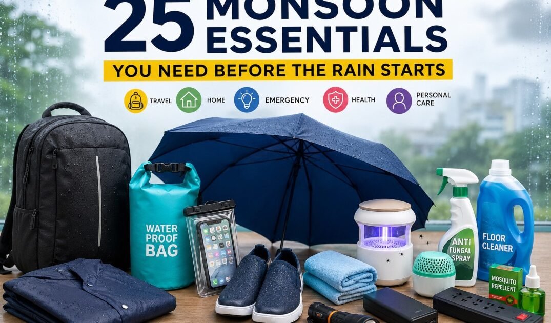 25 Monsoon Essentials You Need Before the Rain Starts (2026)