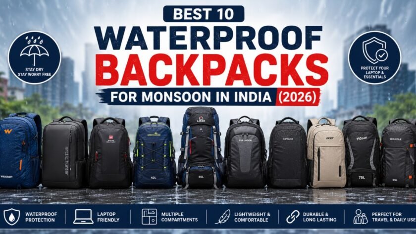Best Waterproof Backpacks for Monsoon in India (2026) FI