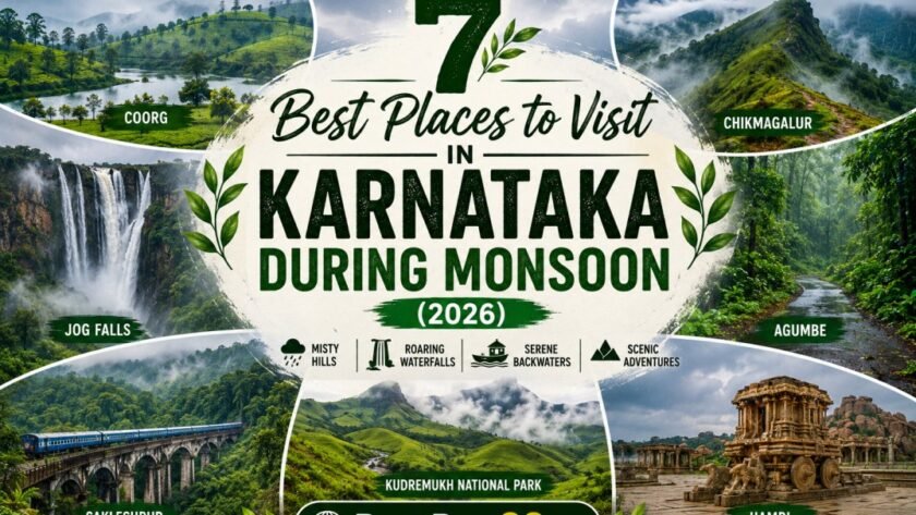 7 Best Places to Visit in Karnataka During Monsoon 1 7 Best Places to Visit in Karnataka During Monsoon FI