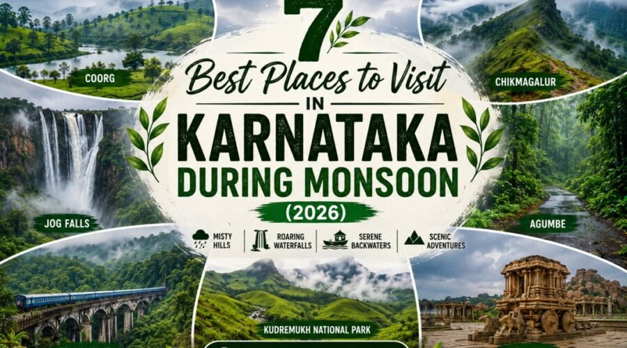 7 Best Places to Visit in Karnataka During Monsoon 1 7 Best Places to Visit in Karnataka During Monsoon FI