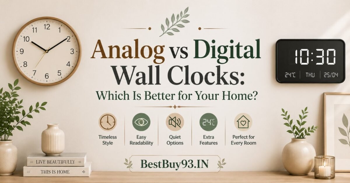 Analog vs Digital Wall Clocks Which Is Better for Your Home FI
