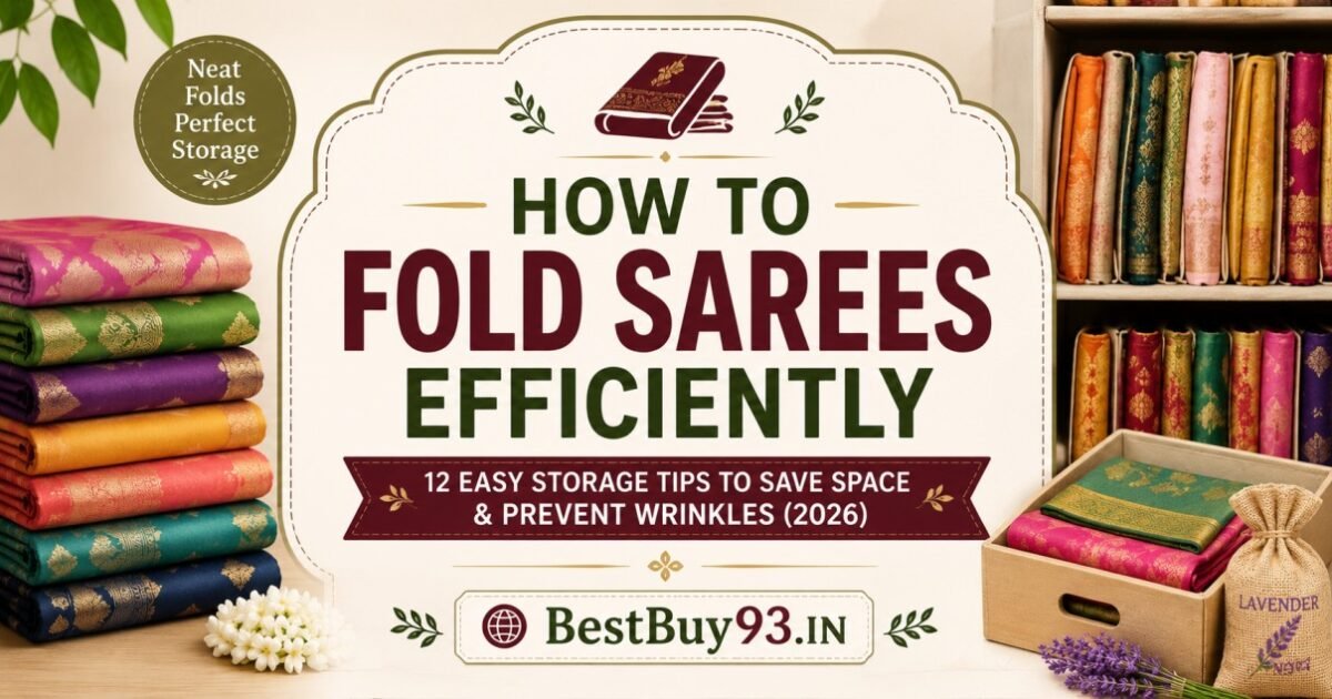 Best Way to Fold Sarees Without Wrinkles (2026) FI