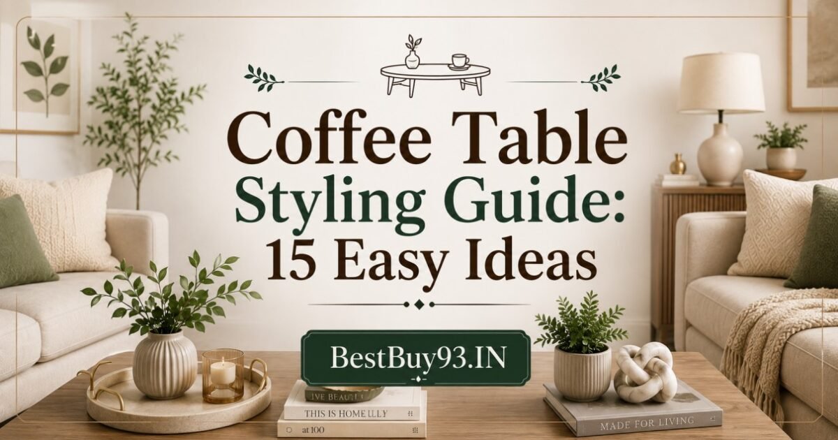 Coffee Table Styling Guide 15 Easy Ideas FI