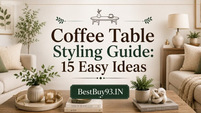 Coffee Table Styling Guide: 15 Easy Ideas 1 Coffee Table Styling Guide 15 Easy Ideas FI