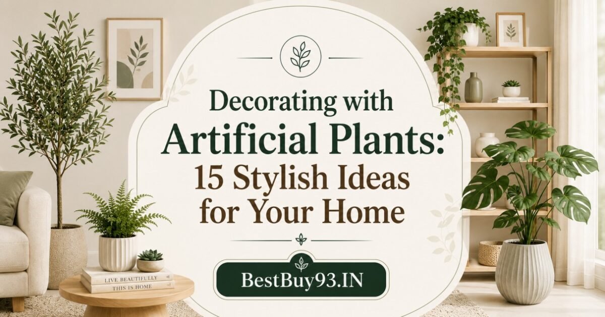 Decorating with Artificial Plants 15 Stylish Ideas for Your Home FI