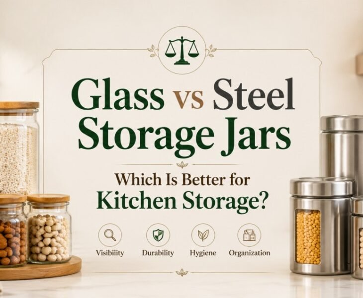 Glass vs Steel Storage Jars Which Is Better for Kitchen Storage FI