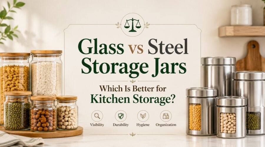 Glass vs Steel Storage Jars Which Is Better for Kitchen Storage FI