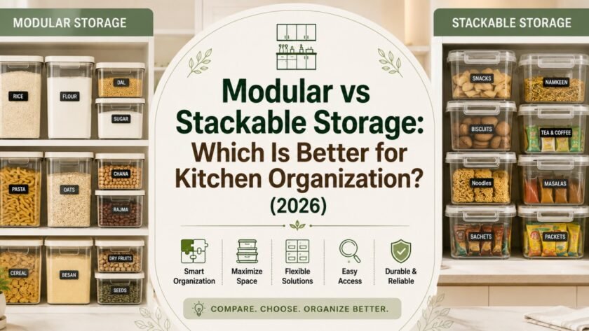 Modular vs Stackable Storage Which Is Best? 1 Modular vs Stackable Storage Which Is Better for Kitchen Organization (2026) FI