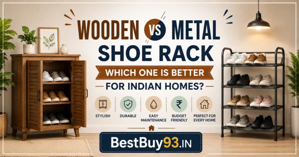 Wooden vs Metal Shoe Rack for Indian Homes?