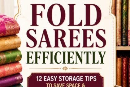 Best Way to Fold Sarees Without Wrinkles (2026) Insta Story Size