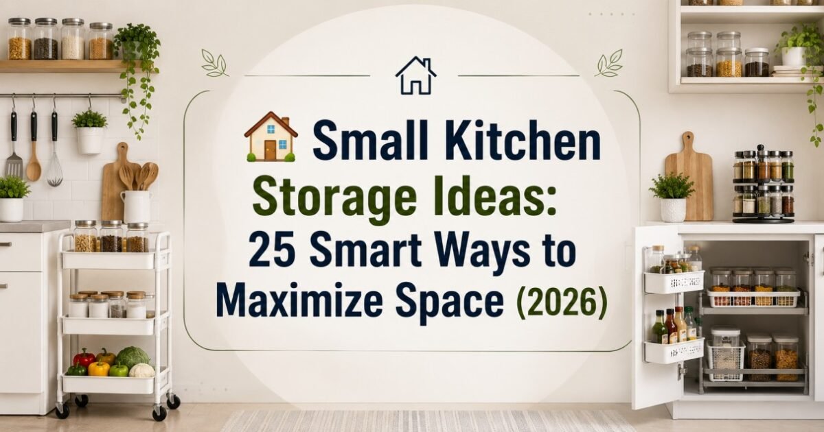 Small Kitchen Storage Ideas: 25 Smart Ways to Maximize Space (2026)