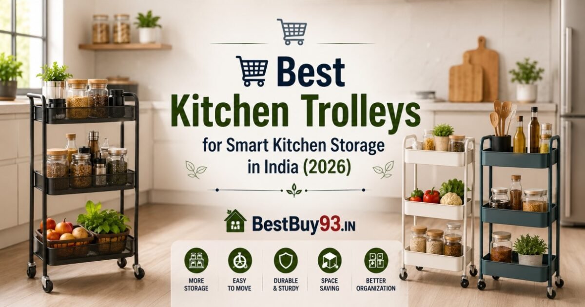 🛒 Best Kitchen Trolleys for Smart Kitchen Storage in India (2026) FI
