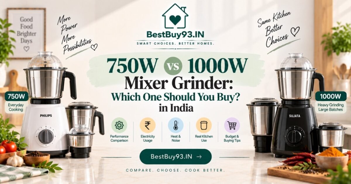 750W vs 1000W Mixer Grinder Which One Should You Buy in India FI