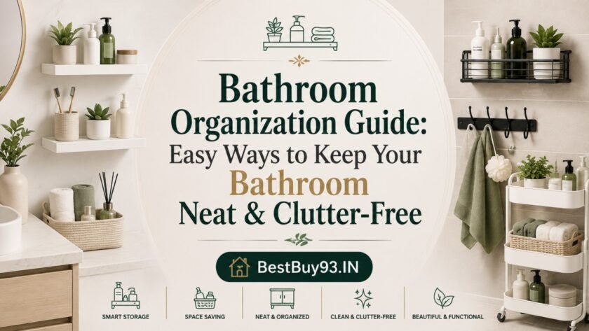Bathroom Organization Guide: Easy Storage Ideas 1 Bathroom Organization Guide Easy Ways to Keep Your Bathroom Neat & Clutter-Free FI