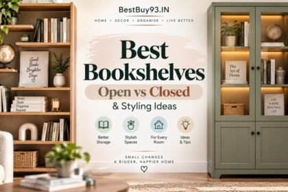 Best Bookshelves Open vs Closed & Styling Ideas FI