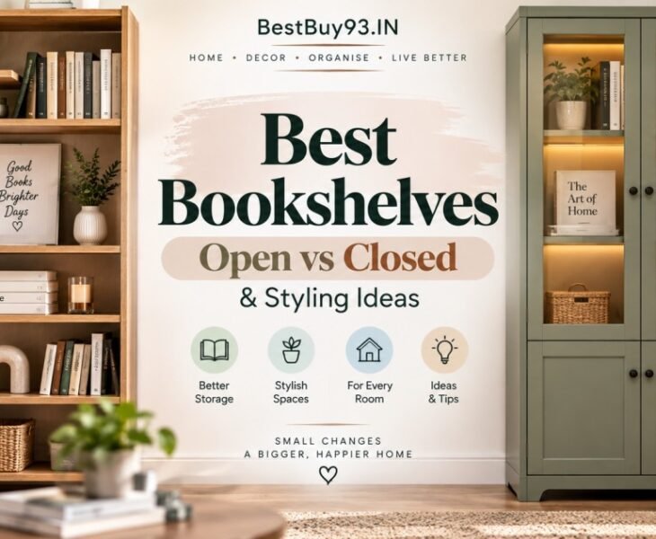 Best Bookshelves Open vs Closed & Styling Ideas FI