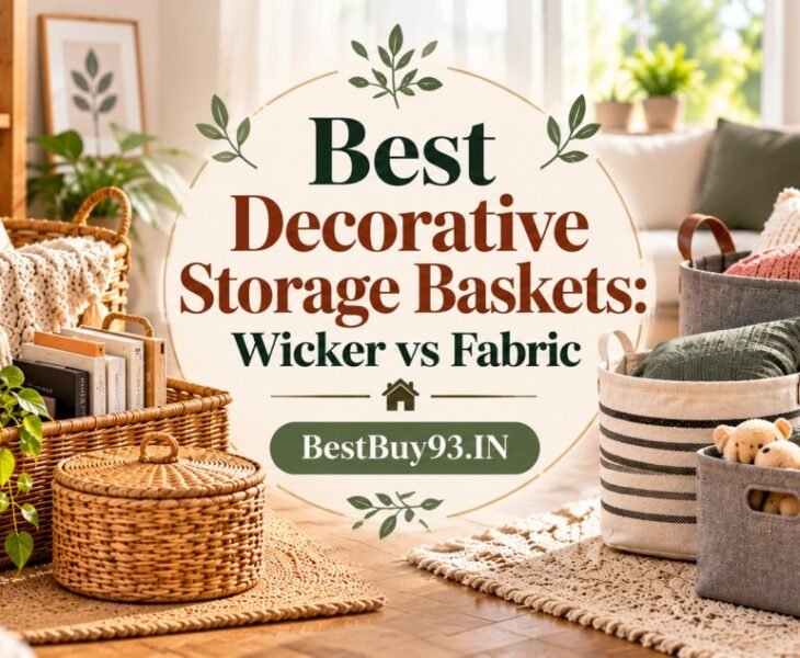 Best Decorative Storage Baskets Wicker vs Fabric FI