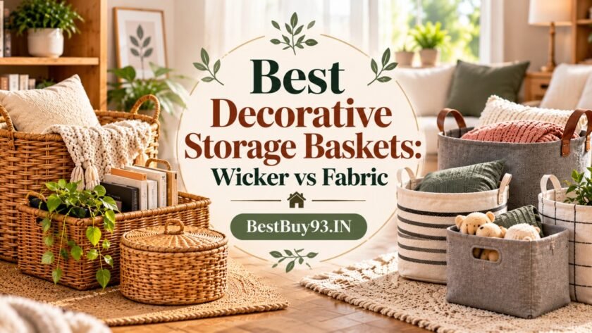 Best Decorative Storage Baskets Wicker vs Fabric FI