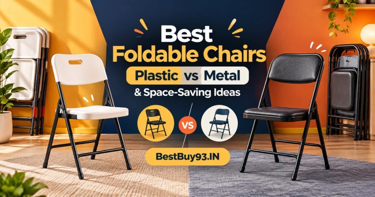Best Foldable Chairs Plastic vs Metal & Space-Saving Ideas FI