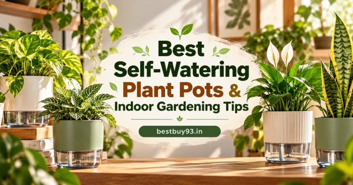 Best Self-Watering Plant Pots & Indoor Gardening Tips FI