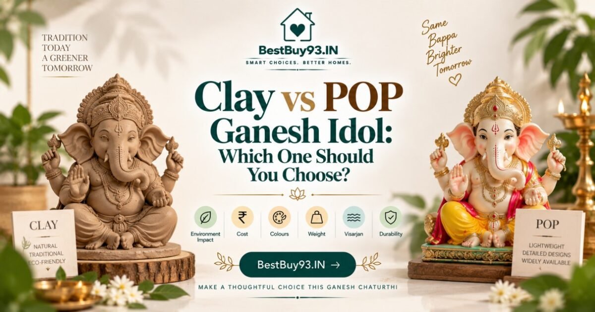Clay vs POP Ganesh Idol Which One Should You Choose FI
