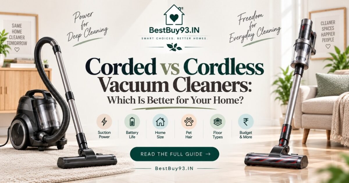 Corded vs Cordless Vacuum Cleaners Which Is Better for Your Home FI