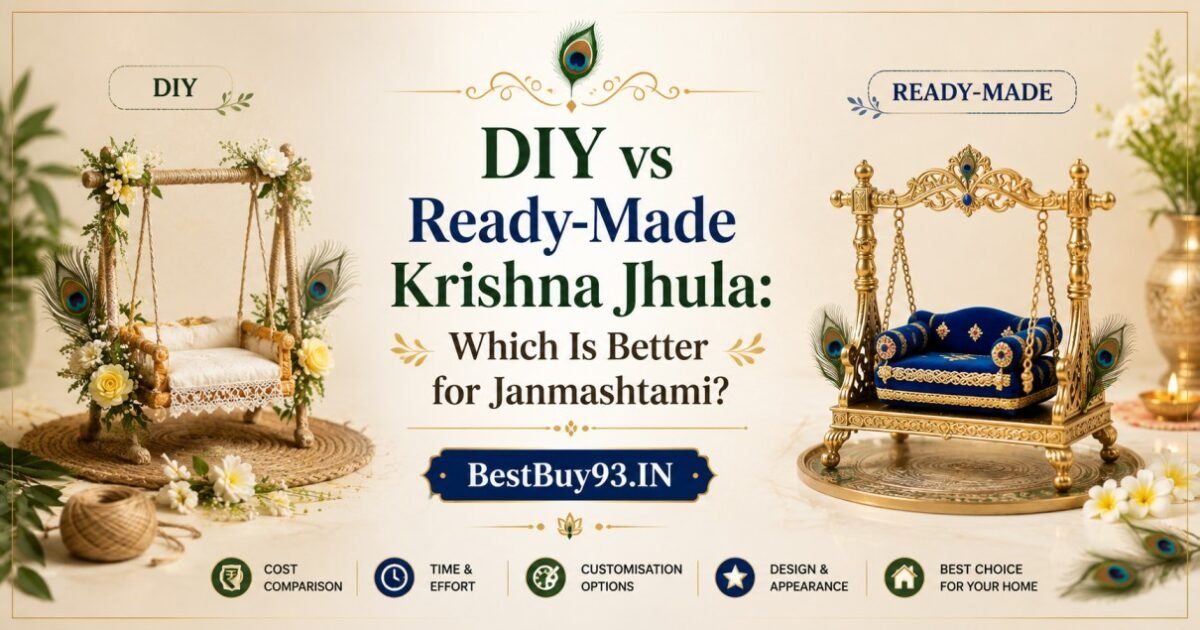 DIY vs Ready-Made Krishna Jhula Which Is Better for Janmashtami FI