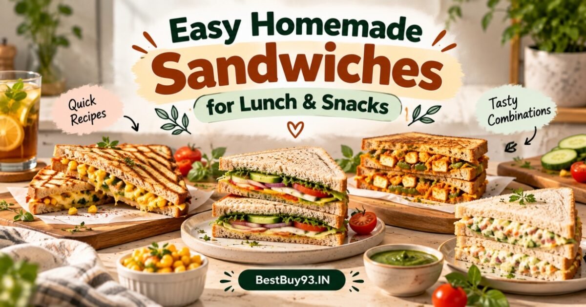 Easy Homemade Sandwiches for Lunch & Snacks FI