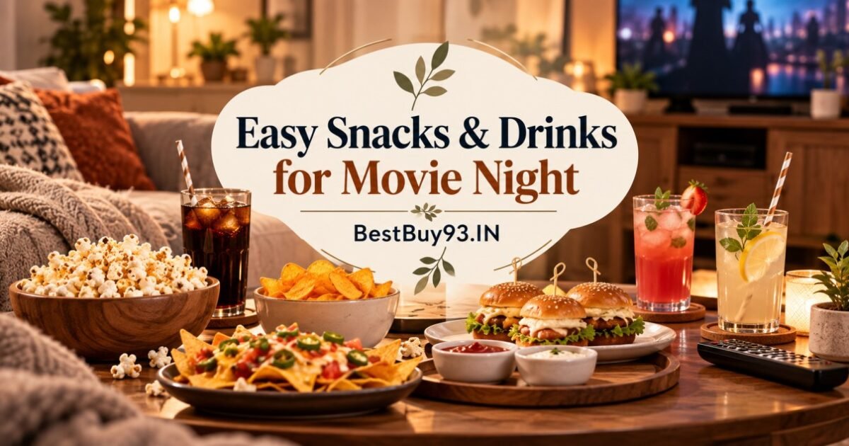 Easy Snacks & Drinks for Movie Night FI