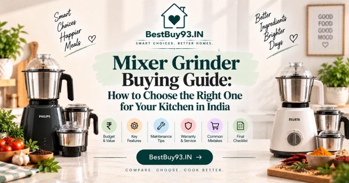 Mixer Grinder Buying Guide How to Choose the Right One for Your Kitchen in India FI