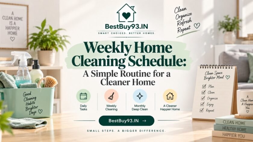 Weekly Home Cleaning Schedule A Simple Routine for a Cleaner Home FI