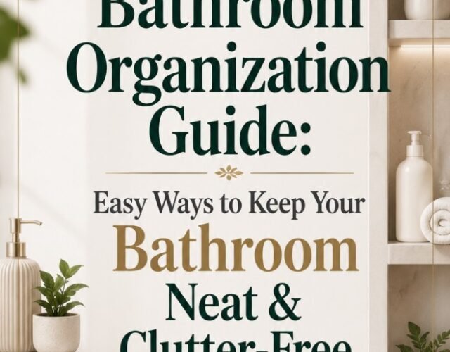 Bathroom Organization Guide Easy Ways to Keep Your Bathroom Neat & Clutter-Free Insta Story Size