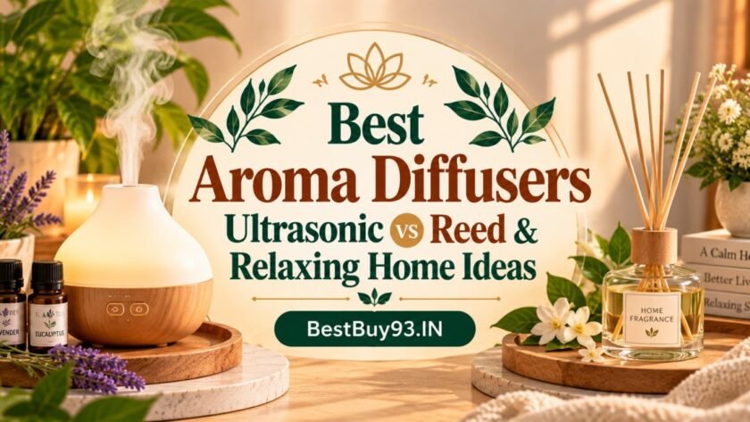 Best Aroma Diffusers for Home in India 1 Best Aroma Diffusers Ultrasonic vs Reed & Relaxing Home Ideas FI