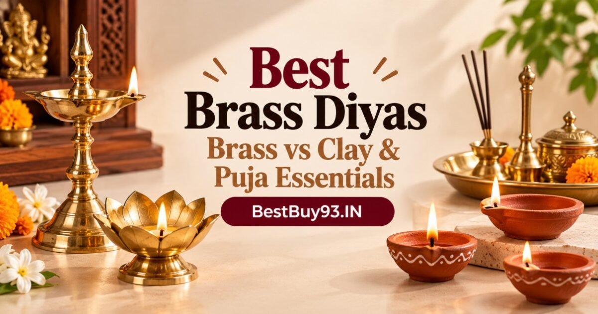 Best Brass Diyas Brass vs Clay & Puja Essentials FI 12
