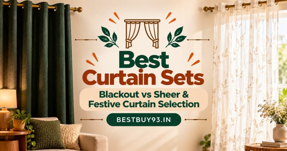 Best Curtain Sets Blackout vs Sheer & Festive Curtain Selection FI