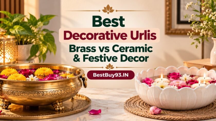 Best Decorative Urlis in India (2026) Brass vs Ceramic & Festive Decor Ideas FI