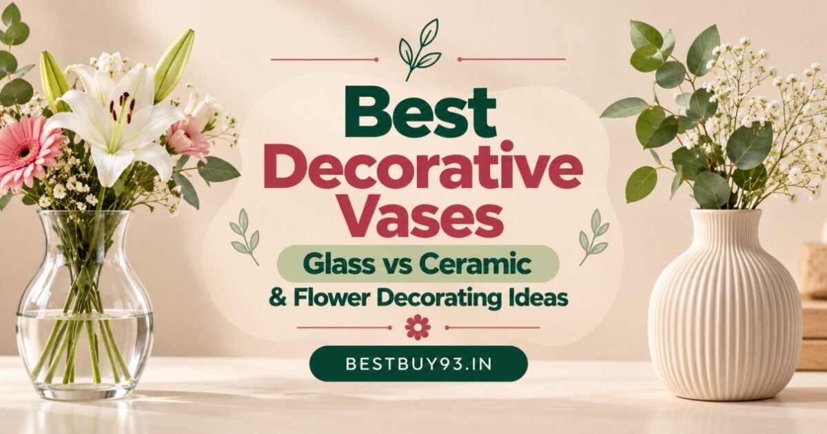 Best Decorative Vases Glass vs Ceramic & Flower Decorating Ideas FI