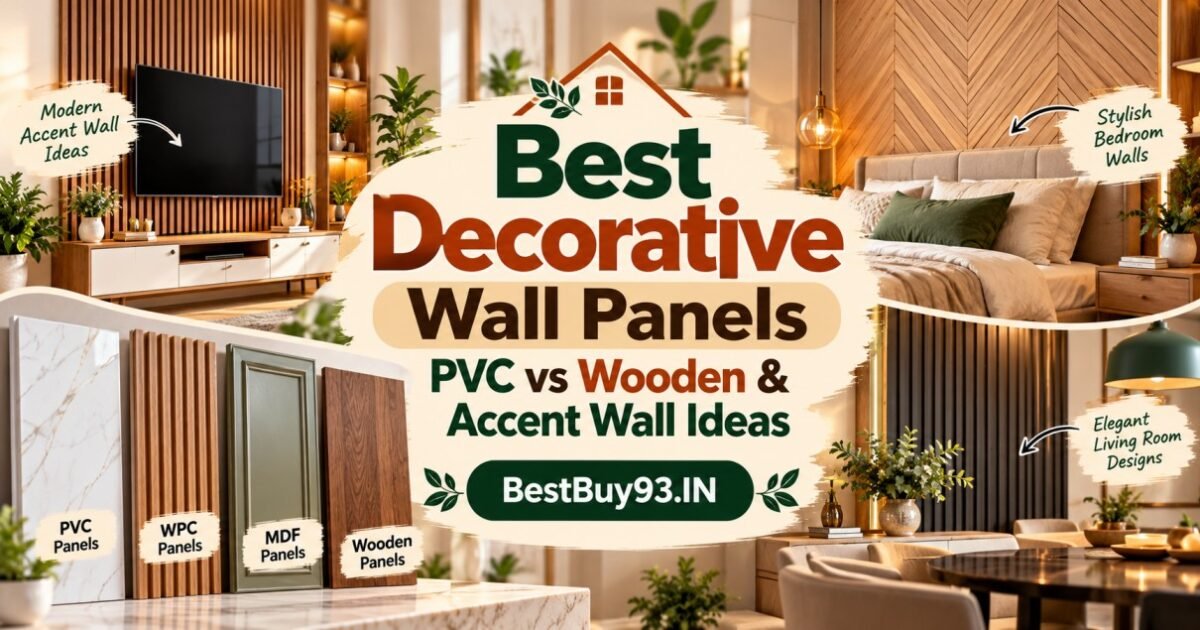 Best Decorative Wall Panels PVC vs Wooden & Accent Wall Ideas FI