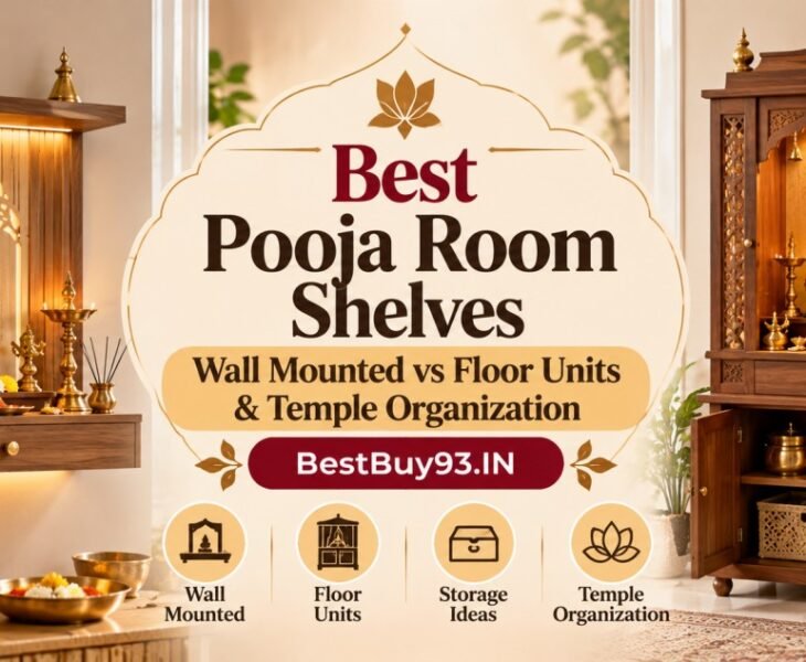 Best Pooja Room Shelves Wall Mounted vs Floor Units & Temple Organization FI