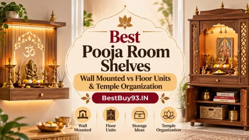 Best Pooja Room Shelves Wall Mounted vs Floor Units & Temple Organization FI