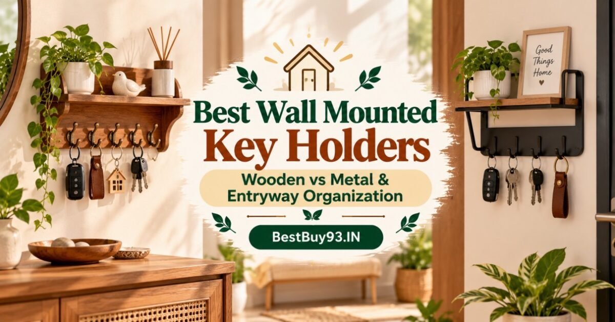 Best Wall Mounted Key Holders Wooden vs Metal & Entryway Organization FI