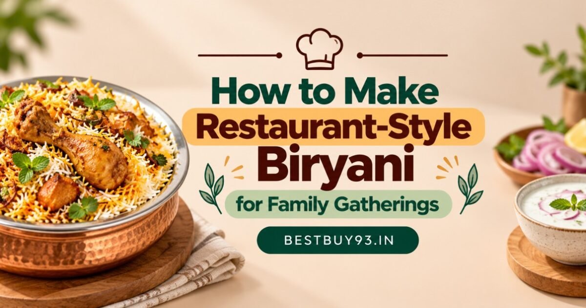 How to Make Restaurant-Style Biryani for Family Gatherings FI