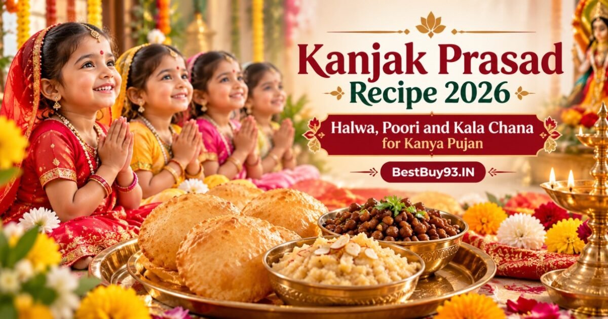 Kanjak Prasad Recipe 2026 Halwa, Poori and Kala Chana for Kanya Pujan FI
