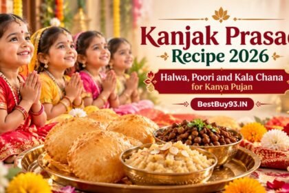 Kanjak Prasad Recipe 2026 Halwa, Poori and Kala Chana for Kanya Pujan FI