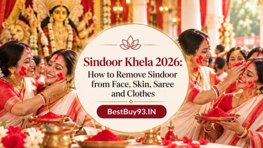 Sindoor Khela 2026 How to Remove Sindoor Stains FI
