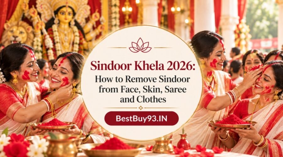 Sindoor Khela 2026 How to Remove Sindoor Stains FI